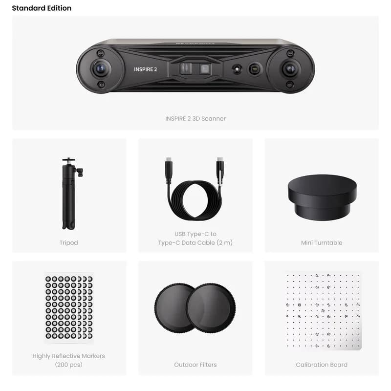 Scaner 3D Revopoint INSPIRE 2 (INSPIRE-2-PREMIUM-EDITION) — miniatură