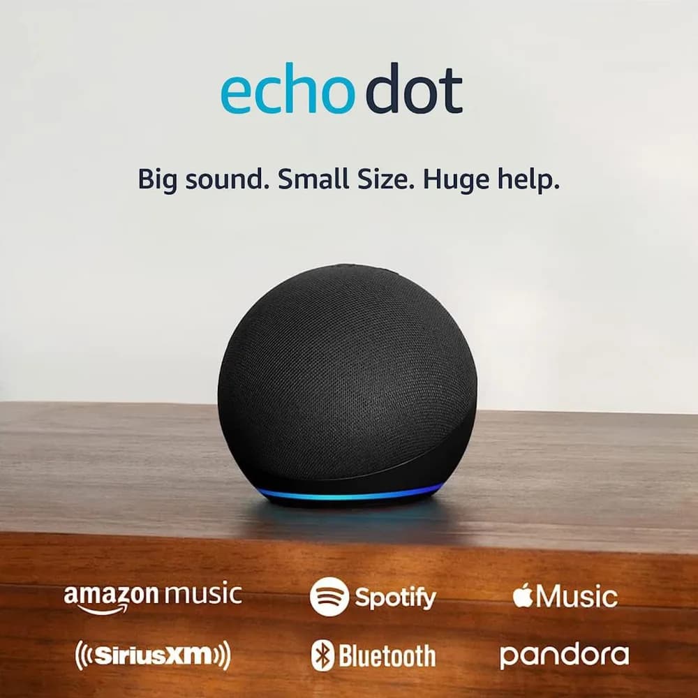 Boxa inteligenta Amazon Echo Dot 5 (2022), Control Voce Alexa, Bluetooth, Wi-Fi, Charcoal — miniatură