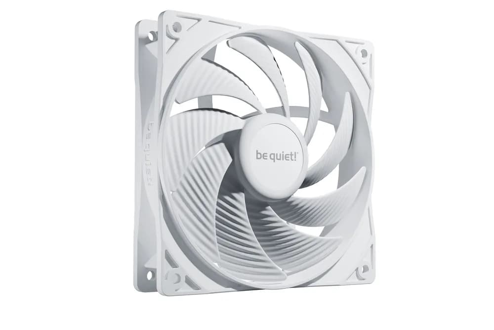 Ventilator be quiet! "PURE WINGS 3 PWM"120mm 2100 rpm, Rifle bearing, 4-pin PWM, alb, "BL111"