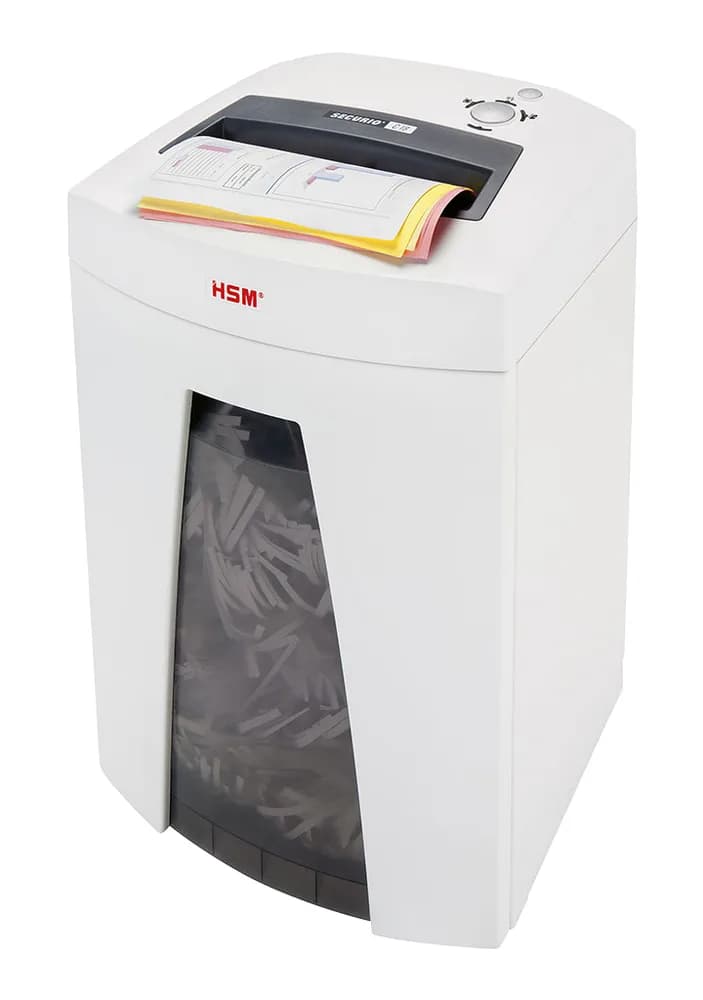 Distrugator documente manual HSM Securio C18, 8-9 coli, cross cut (3.9 x 30mm), securitate 4 "H-1913121" — miniatură
