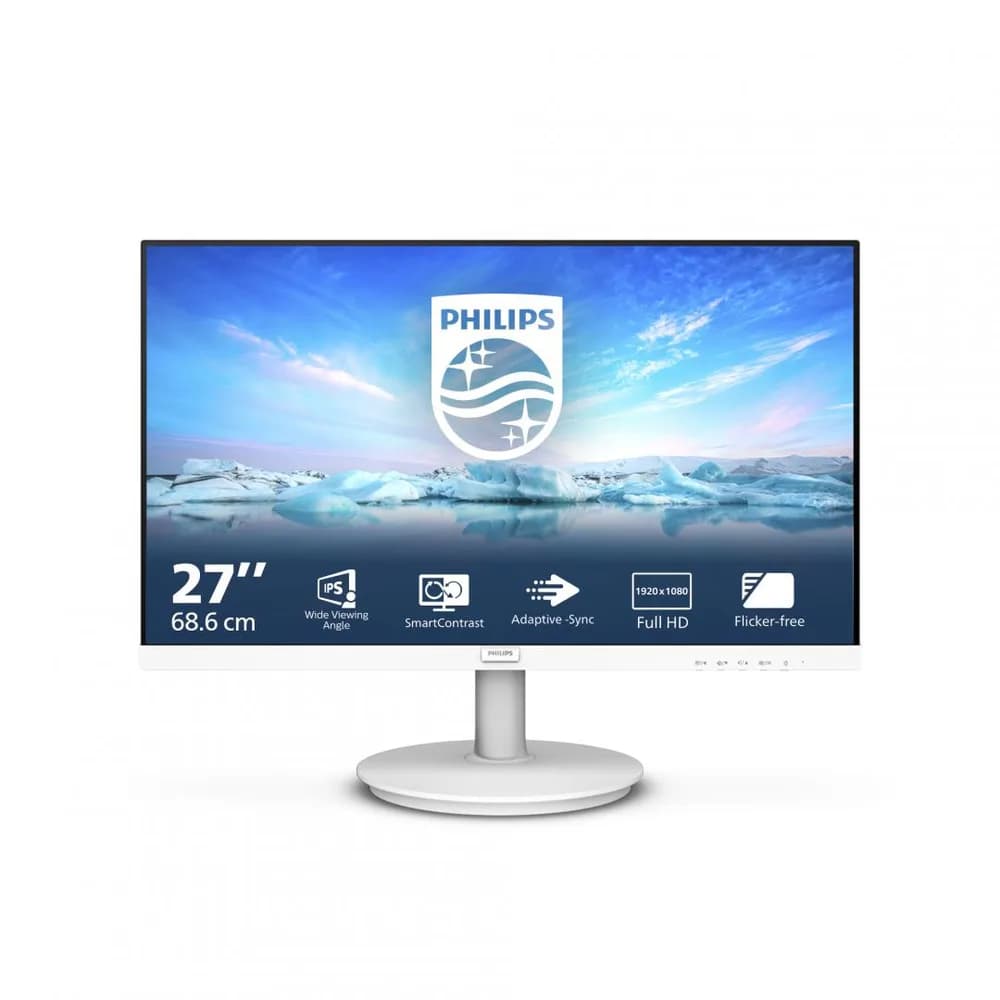 Monitor Consumer Philips 271V8AW/00, 27", 1920 x 1080 pixeli, White