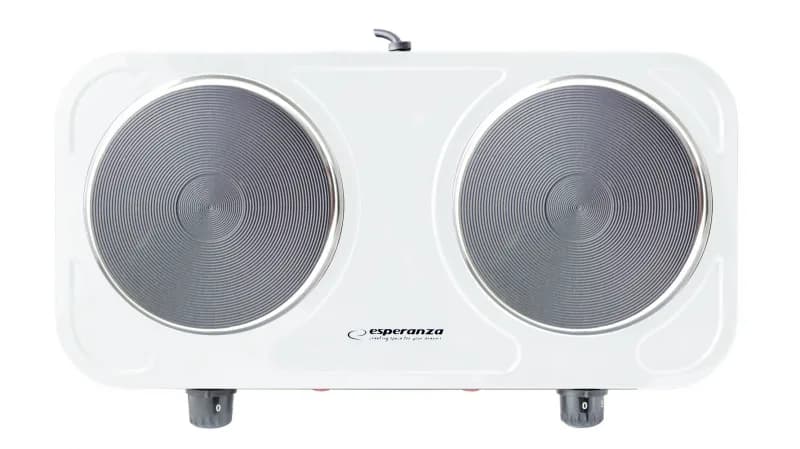 Plita electrica Esperanza Cotopaxi EKH010W 2000W 2x15.5cm Alb "EKH010W" — miniatură