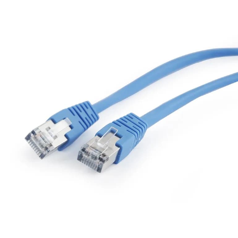PATCH CORD FTP GEMBIRD Cat5e, cupru-aluminiu, 0.5 m, albastru, AWG26, ecranat "PP22-0.5M/B"