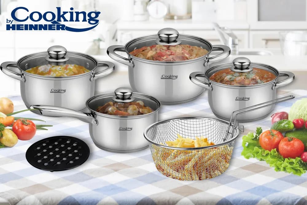 MADELINE, SET GATIT INOX 10 PIESE, COOKING BY HEINNER — miniatură
