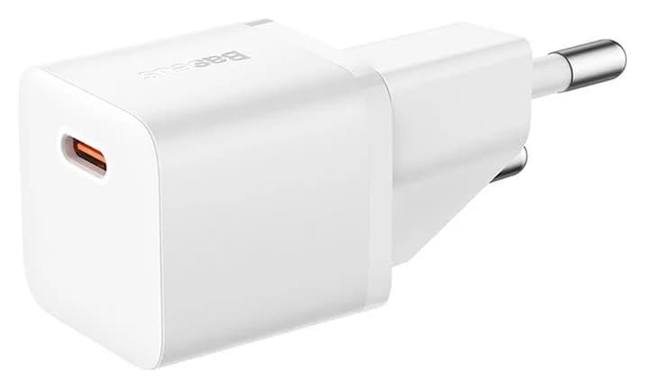 INCARCATOR retea Baseus, GaN5 Fast Charger mini 20W, 1 x USB Type-C 5V/3A, alb "CCGN050102" - 6932172625320 — miniatură
