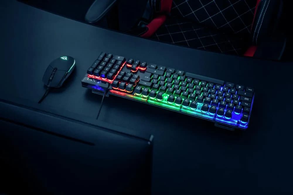 Kit Wired tastatura si mouse Trust GXT 838 Azor, taste numerice, negru — miniatură