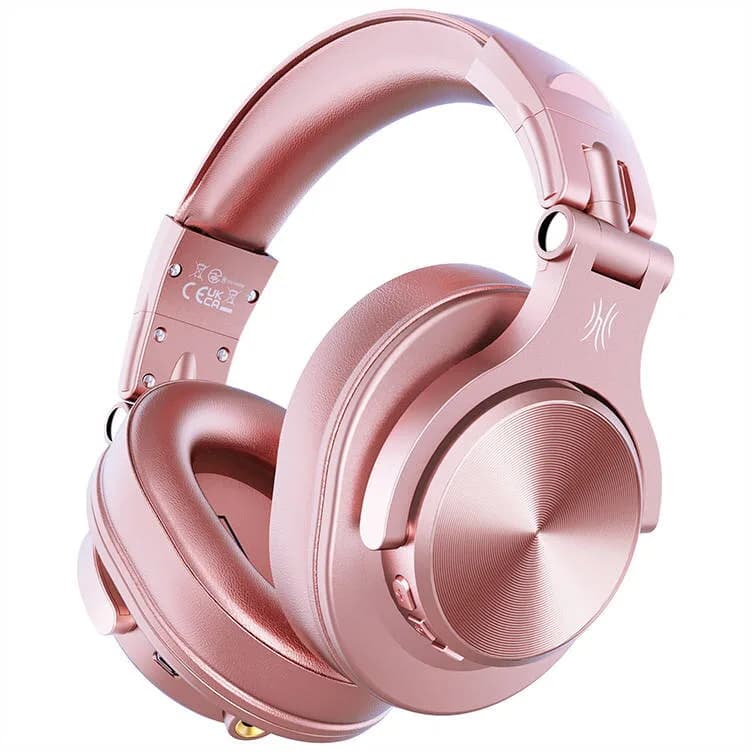 Casca OneOdio wireless, cu fir, tip over ear, multimedia, DJ, conectare prin BT 5.2 | Jack 3.5 mm | Jack 6.35 mm, difuzor 40 mm, impedanta 32 Ohm, 650 mAh, roz "Fusion-A70-Pink"