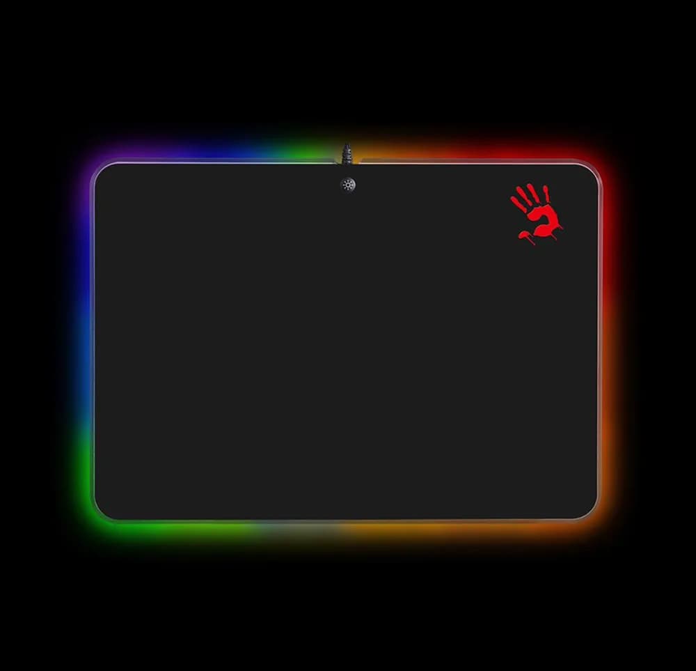 Mousepad A4Tech, RGB Gaming, cu led 358 x 256 x 2.6 mm, negru
