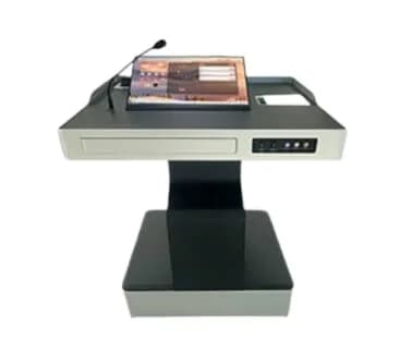 Podium digital Evoboard WT-05, display touch 23.8", 1920x1080, înălțime reglabila 0-200 mm, tastatură, mouse, microfon