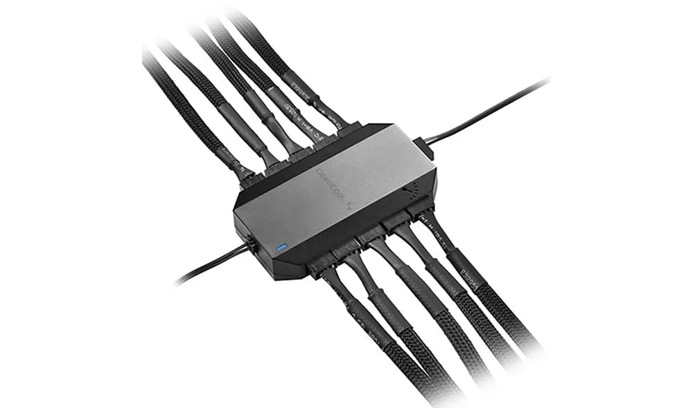 FAN HUB DEEPCOOL FH-10, pt. 10 ventilatoare, control PWM, "DP-F10PWM-HUB" — miniatură