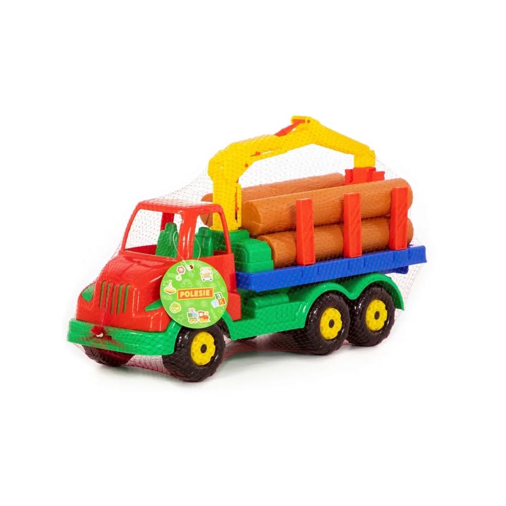 Camion cu lemne, 44x17x26,5 cm, Polesie — miniatură
