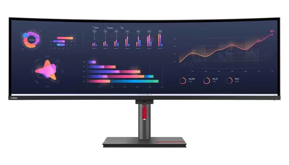 Monitor Commercial Lenovo ThinkVision P49w-30, 49", 5120 x 1440 pixeli, Black