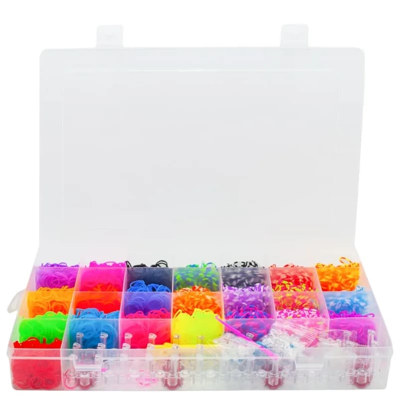 Set creativ elastice, 4200 piese/cutie — miniatură