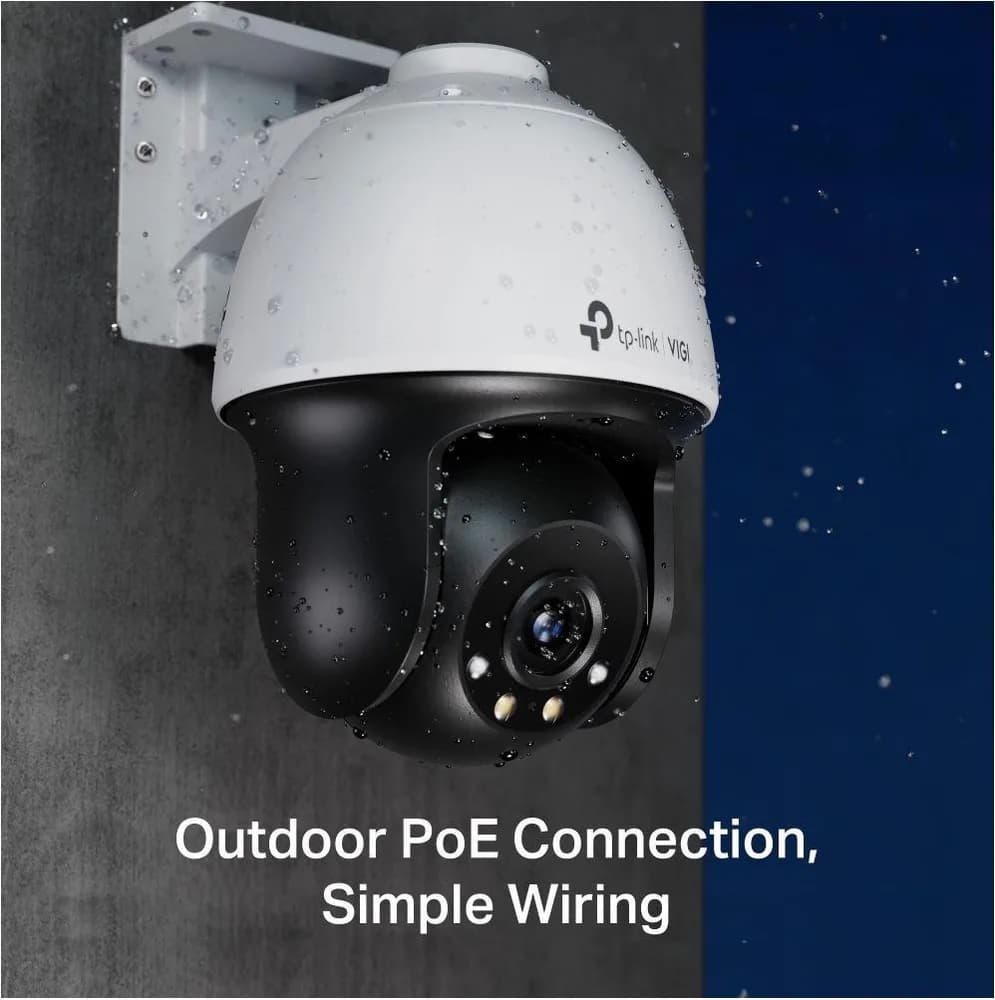 "TP-LINK VIGI 4MP Outdoor PAN/TILT Network Camera,VIGI C540(4mm), 1/3""Progressive Scan CMOS, obiectiv: 4mm, F1.6, unghi vizualizare Horizontal FOV: 79°, Vertical FOV: 43°, Diagonal FOV: 93°distanta IR: 30mm, interfata : 1 x RJ45 10/100M. " — miniatură