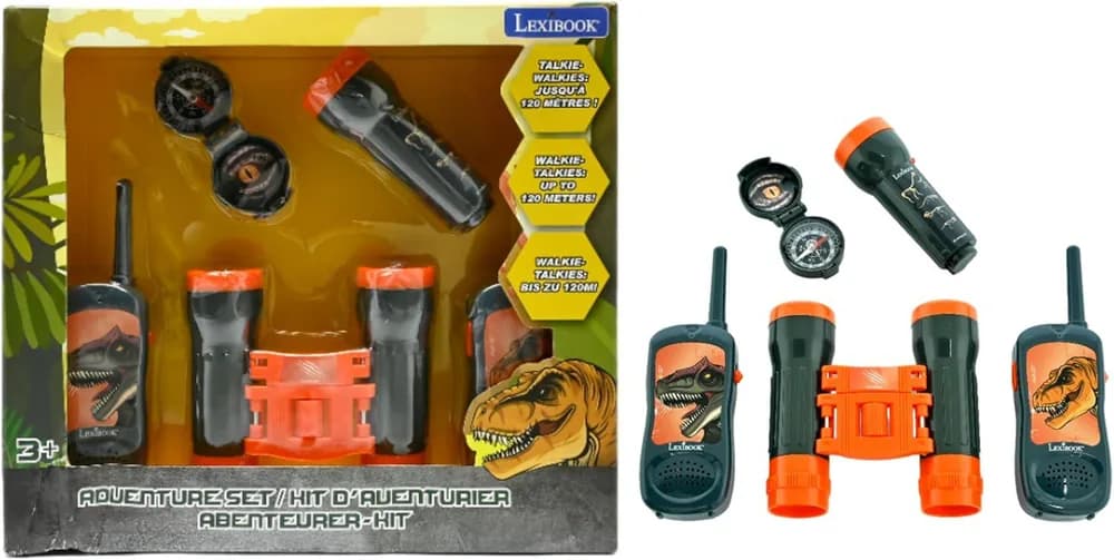 SET CU STAȚII EMISIE-RECEPȚIE, DINOZAURI — miniatură