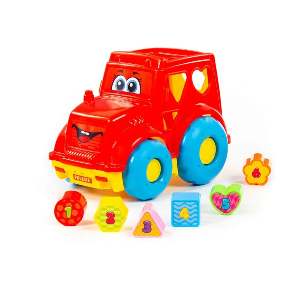 Camion + cuburi educative, 26x16.5x21 cm, Polesie — miniatură