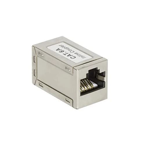 CUPLA RJ-45 LOGILINK pt. cablu FTP, Cat6a, RJ-45 (M) x 2, ecranat, metal, 1 buc, "NP0025"