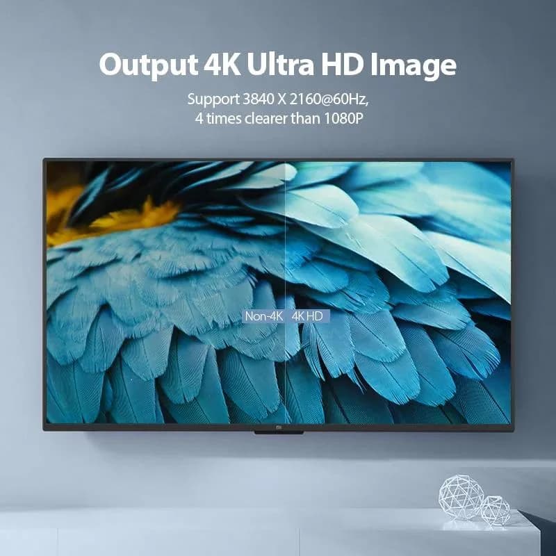 Cablu video Vention, HDMI(T) la HDMI (T), 0.5m, rezolutie 4K la 60Hz, negru, "AAIBD" - 6922794741553 — miniatură