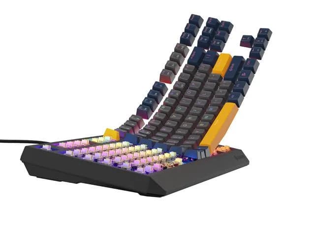 Tastatura Mecanica Gaming Genesis Thor 230 TKL, RGB, USB, Albastru — miniatură