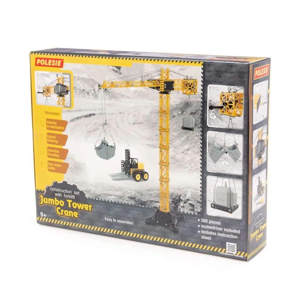Macara turn JUMBO, cu stivuitor, 68x26x93 cm, Polesie — miniatură