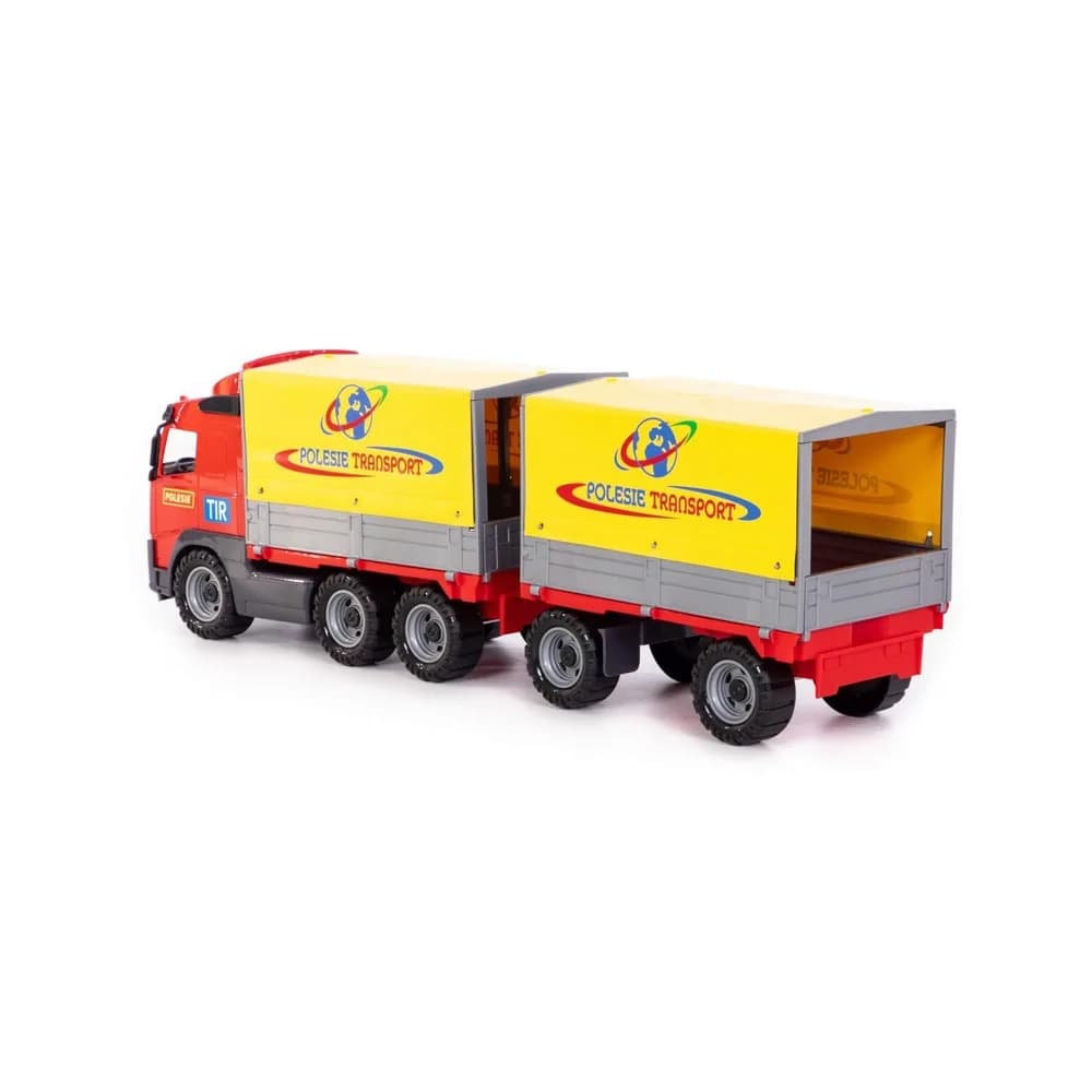 Camion cu remorca + prelata - Volvo PowerTruck, 77x19x25 cm, Wad — miniatură