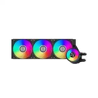 COOLER PCCooler "DA360 ARGB", skt. Intel si AMD, racire cu lichid, 3 x 120mm, 400 - 1800 RPM, iluminare RGB adresabil, afisaj LCD, negru "DA360 ARGB BK"