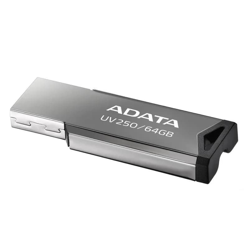 Memorie USB ADATA UV250 64 GB, USB 2.0, Argintiu — miniatură
