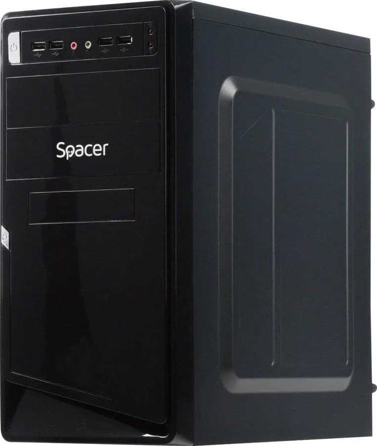 Carcasa SPACER SPC-MOON, Mid Tower, Black — miniatură