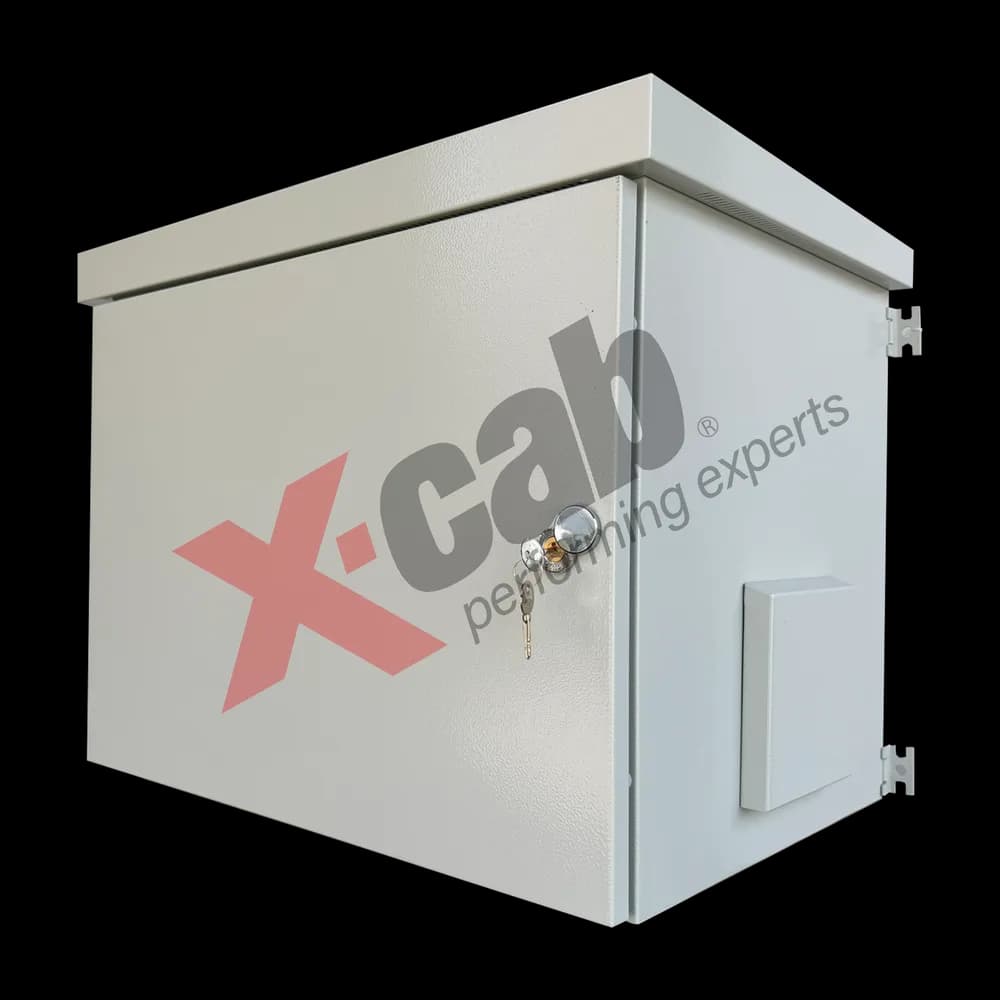 Cabinet metalic de exterior 19", cu izolatie termica, rack de perete, 9U 600x400 mm, IP-55, Xcab seria F "Xcab-FX196409"