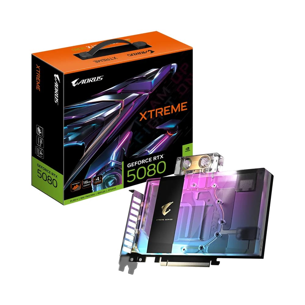 VGA PCIE16 RTX5080 16GB GDDR7/N5080AORUSX WB-16GD GIGABYTE "GV-N5080AORUSX WB-16GD 1.0"