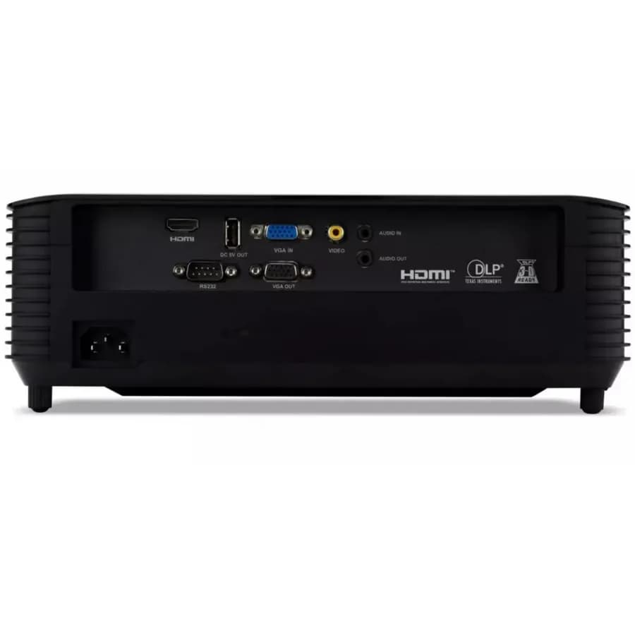 Videoproiector Acer X119H, SVGA 800*600, up to WUXGA (1920* 1200), 4.800 lumeni, 4:3/ 16:9, 20.000:1, zoom 1.1x, dimensiune maxima 300", distanta maxima de proiectie 11.8 m, boxa 3W, lampa 6.000 ore/ 15.000 ore ExtremeEco, 2.8 kg, D-sub, HDMI, PC audio in/ out, Composite Video (RCA), DC Out (5V/1A — miniatură