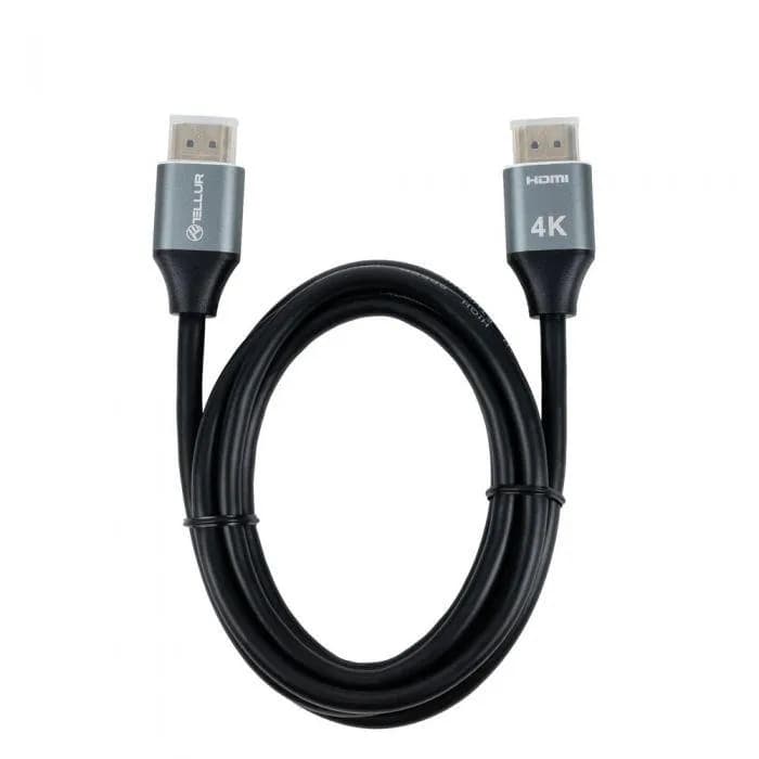 Cablu Tellur High Speed HDMI 2.0 4k, viteza 18Gbps, plug-plug, tata- tata, lungime cablu 3m, negru — miniatură