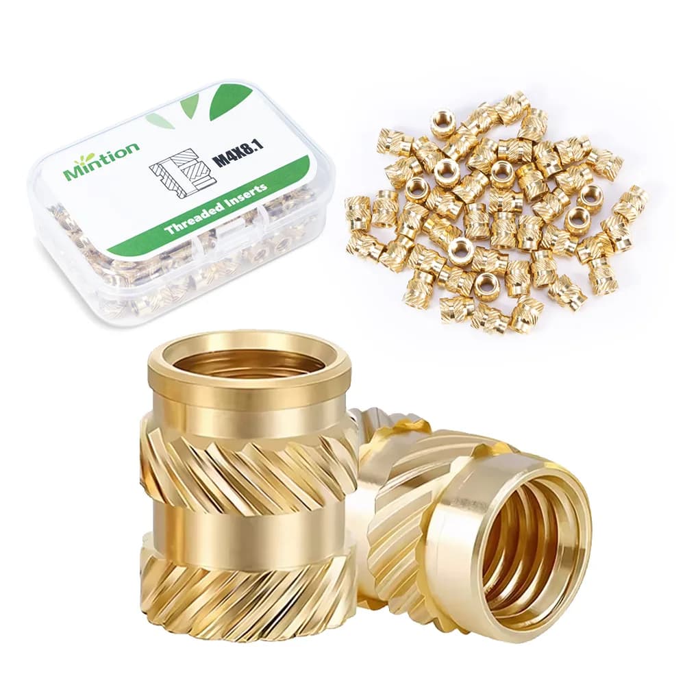 Inserturi filetate Mintion M4 x 8,1 mm x 6,3 mm Threaded Insert Set – 50 buc
