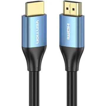 Cablu video Vention, HDMI(T) la HDMI(T), 2m, rezolutie maxima 4K la 60Hz/1080p la 60hz, conectori auriti, cupru, invelis PVC, negru, "ALHSH" - 6922794765597