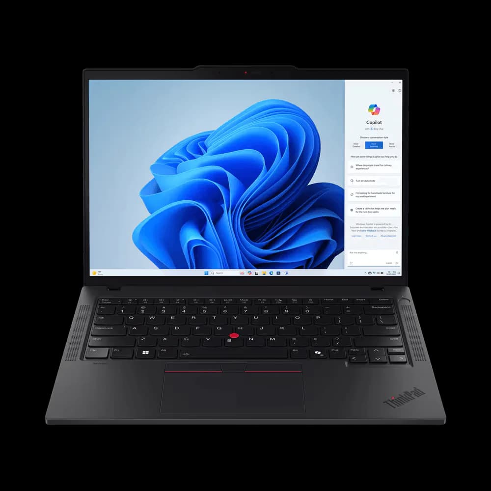 Laptop Business Lenovo ThinkPad T14 Gen 5, cu procesor Intel Core Ultra 7 155U, 14'' IPS, 64 GB DDR5, 1 TB, Intel Integrated, Windows 11 Pro — miniatură