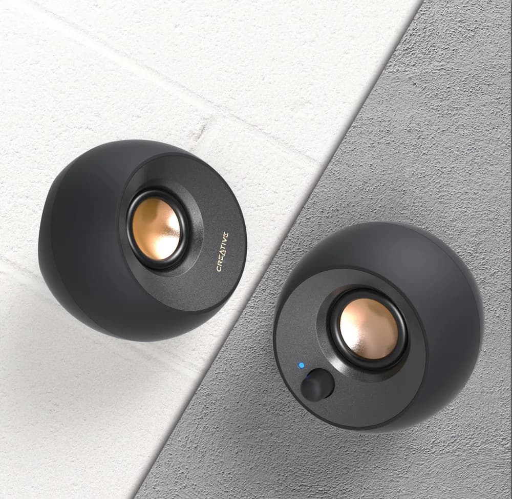 Creative Pebble V2 USB-C Speakers - Black "51MF1695AA000" — miniatură
