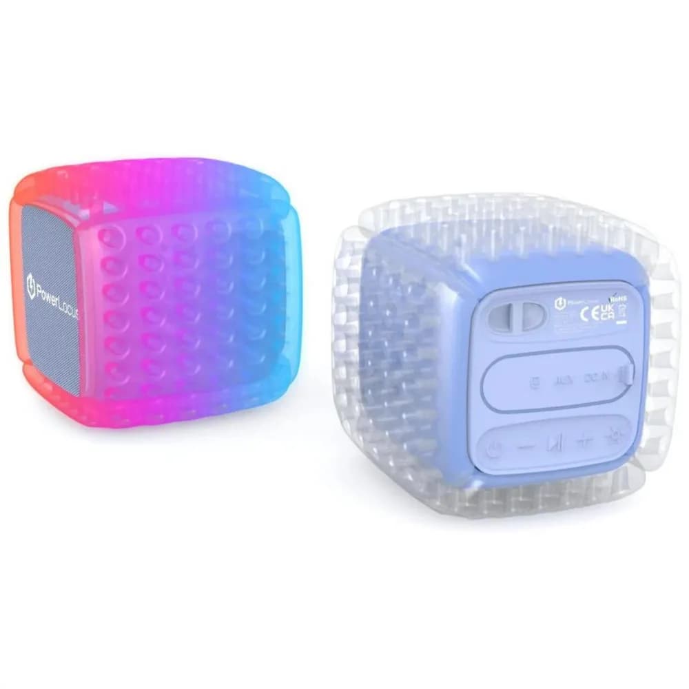 PowerLocus Set Boxa portabila Aero Bluetooth cu microfon wireless Albastru (waterproof) — miniatură