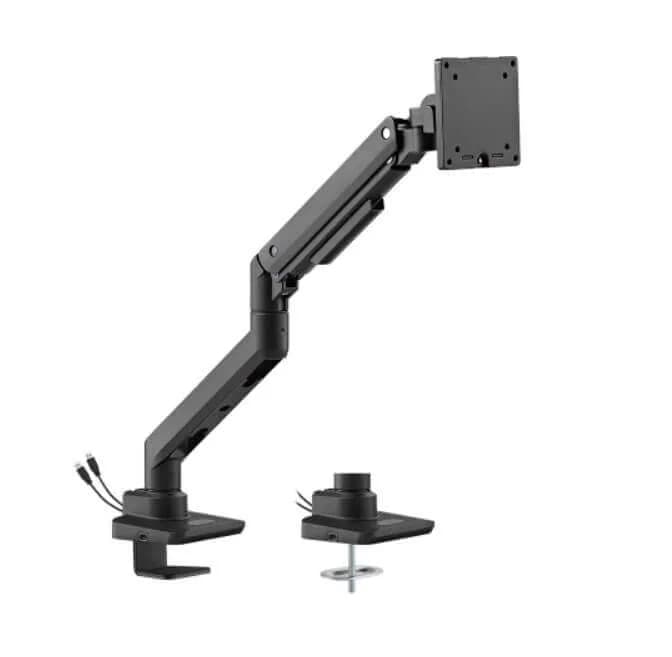 Suport monitor de masa Heavy-Duty cu port USB-A/USB-C, Blackmount MNT69USB, 17"-49", max.20kg, negru