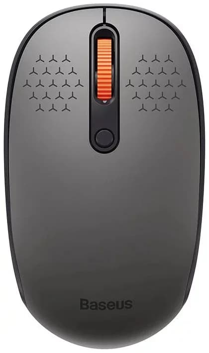 MOUSE Baseus, wireless 2.4GHz, optic,3/1 butoane/scroll, 800/1200/1600DPI, raza 10-20m, gri "B01055502833-00" — miniatură