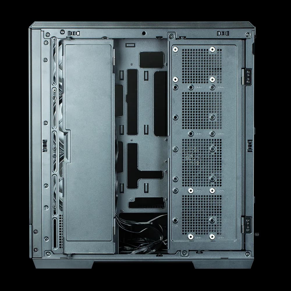CARCASA Zalman "P50 DS", middle tower, gaming, fara sursa, suporta 10xfan, 4xfan inclus, PSU shroud, USB 3.1 gen1 x 2, audio+mic, 7 sloturi expansiune, negru, "P50 DS Black" — miniatură