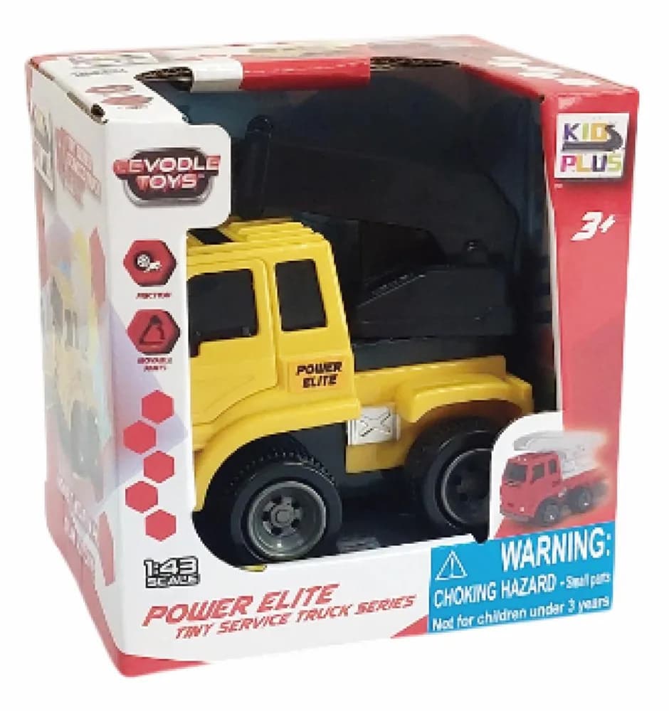 VEHICULE CU FRICTIUNE, SCARA 1/43, 10CM, DIVERSE MODELE- MACARA, EXCAVATOR, BETONIERA, BASCULANTA SI AUTOCISTERNA — miniatură
