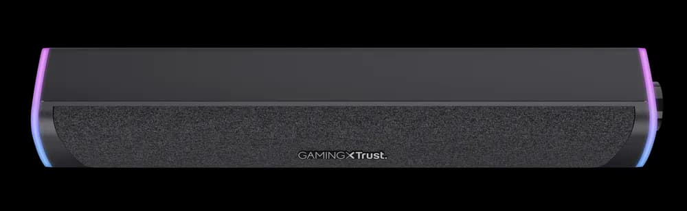 Soundbar Trust GXT 620 Axon, puetere (RMS) 6W, frecventa 20 Hz - 20.000 Hz, audio input 3.5mm (1.4m), iluminare RGB, alimentare prin USB, negru — miniatură