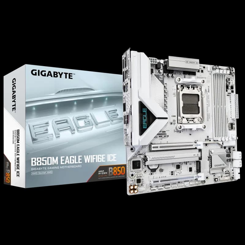 Placa de baza Gigabyte B850M EAGLE WIFI6E ICE, Socket AM5, DDR5, Micro-ATX