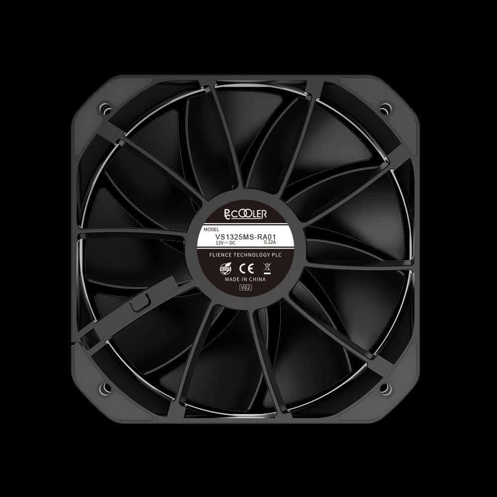 COOLER PCCOOLER, skt. universal, racire cu aer, vent. 130mm, 400 - 1600 RPM, "G6 BK" — miniatură