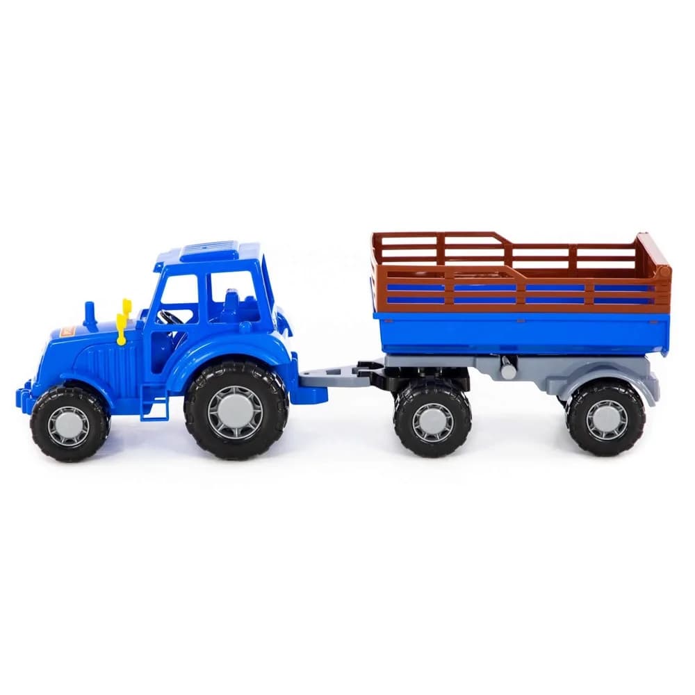 Tractor cu remorca, 43.8x13.4x13.5 cm, Polesie — miniatură