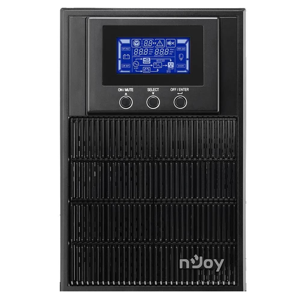 UPS nJoy Aten PRO 1000, 800W, LCD, USB, Tower — miniatură