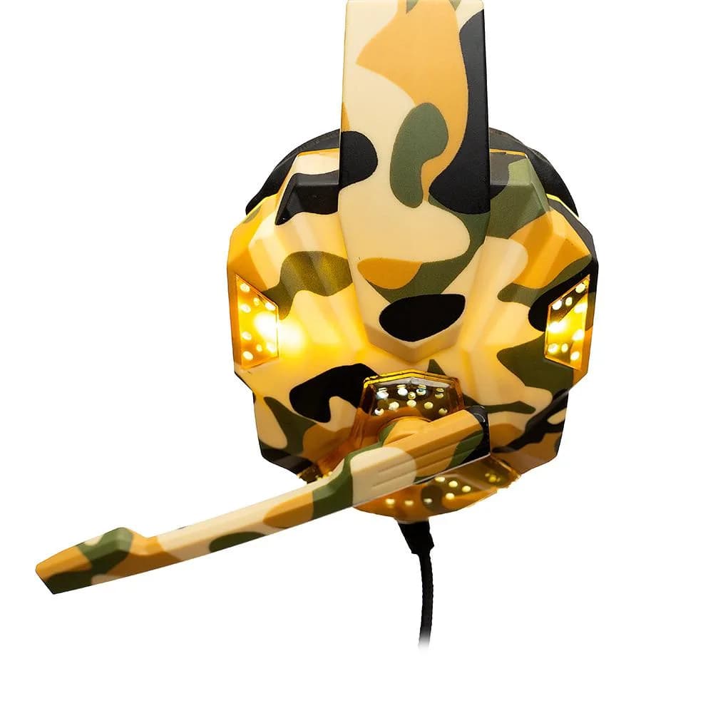 Casti Gaming Over-ear SPACER SPGH-CAMO, Wired, Multicolor — miniatură