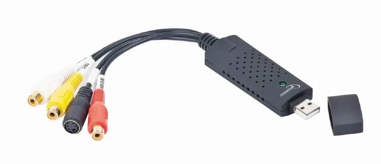 PLACA de captura GEMBIRD (Videograbber), intrare: RCA x 3 (audio/video), S-Video, adaptor Scart, la iesire USB 3.0, transfer inregistrari de pe case video pe PC (analog la digital), "UVG-002" — miniatură