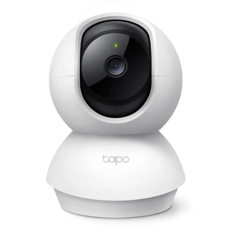 Pan/Tilt Home Security Wi-Fi Camera SPEC: 1080p, 2.4 GHz, Horizontal 360º FEATURE: Pan/Tilt, Smart Detection and Notifications (motion, people, baby crying), Motion Tracking, Sound and Light Alarm, Remote Control, Two-Way Audio, Voice Control (Works with Google Assistant and Alexa), Local Storage
