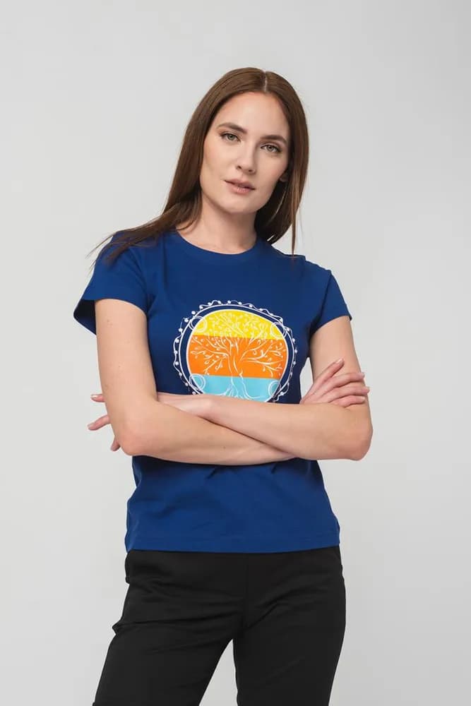 TRICOU ROATA FAMILIE FEMEI ROYAL BLUE-M — miniatură